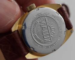 İSVİÇRE ANTİK VIALUX MARKA KURMALI ÇOK BAKIMLI MUHTEŞEM ORİJİNAL SARI AKSAMLARI ALTIN KAPLAMA TAKVİMLİ BAYAN KOL SAATİ BB2YY1