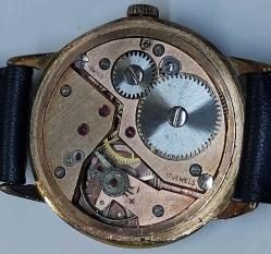 İSVİÇRE HİSLON MARKA ORİJİNAL AKTİF KURMALI HARİKA BAKIMLI ANTİK SARI AKSAMLAR ALTIN KAPLAMA KOL SAATİ RR2AA3