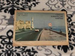 Efemera - Türkiye karayolları haritası 1980 - ROAD MAP OF TURKEY - kitantik - kitaLog