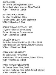 TÜRK SİNEMASI SETİ (17 FİLM: 6 adet DVD, 11 adet VCD)