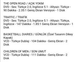 YABANCI DRAMA SiNEMASI SETİ (14 FiLM: 7 adet DVD - 7 adet VCD)