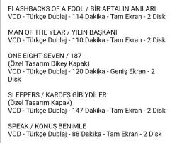 YABANCI DRAMA SiNEMASI SETİ (14 FiLM: 7 adet DVD - 7 adet VCD)