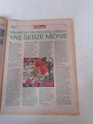 Cumhuriyet Anadolu Mersin Gazetesi - 11 Kasım 2005 - İlaç Gibi Lokum Cezerye - Güney'in Yıldızı Mersin - Liman - Serbest Bölge - Tarım - Ticaret Ve Sanayi - Mut- Yenice Kazanlı