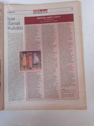 Cumhuriyet Anadolu Mersin Gazetesi - 11 Kasım 2005 - İlaç Gibi Lokum Cezerye - Güney'in Yıldızı Mersin - Liman - Serbest Bölge - Tarım - Ticaret Ve Sanayi - Mut- Yenice Kazanlı