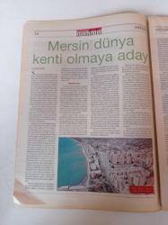 Cumhuriyet Anadolu Mersin Gazetesi - 11 Kasım 2005 - İlaç Gibi Lokum Cezerye - Güney'in Yıldızı Mersin - Liman - Serbest Bölge - Tarım - Ticaret Ve Sanayi - Mut- Yenice Kazanlı