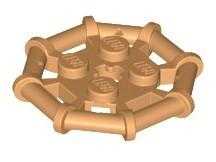 Lego® 75937 Plate Modifiye 2x2 Bar Çerçeveli Sekizgen, Güçlendirilmiş, Tamamen Yuvarlak Saplamalı (Medium Nuga)