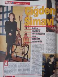 Star Dergisi- 6 Aralık 1992- Çiğdem Simavi- Geronimo- Mete Akyol- Özgürlük Savaşçısı- Sophia Duan- Ali Rıza Kardüz- Cihan Ünal- Duygu Asena- Çetin Altan- Mustafa Denizli- Cem Hakko