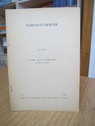 Türk Saz Şairleri Üsküdari - Hasan Eren / Türkoloji Dergisi V. Cilt 1. Sayı