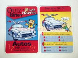 Mercedes 300 SL Quiz karten - 2 adet kart