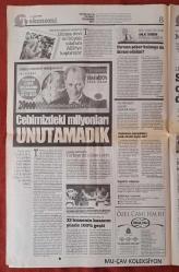 Türkiye Gazetesi 2 Ocak 2015 Hastalara Yerli Aşı Şifa Olacak,Pet Shoplara Ceza,Sahte Dolar Katliamı,Büyük İkramiye Gayrimenkule,Herkes Susacak Teknoloji Konuşacak,Cebimizdeki Milyonları Unutmadık