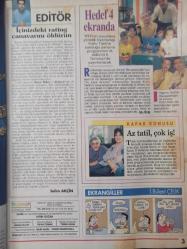 Hürriyet Teleskop Dergisi- 6-12 Temmuz 1996- Levent Kırca- Oya Başar- Kutlu Tank- Civan Canova- Bekir Coşkun- Reha Erus- Defne Samyeli- Altan Aşar- Osman Balcıgil- Reha Muhtar