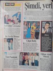 Hürriyet Teleskop Dergisi- 6-12 Temmuz 1996- Levent Kırca- Oya Başar- Kutlu Tank- Civan Canova- Bekir Coşkun- Reha Erus- Defne Samyeli- Altan Aşar- Osman Balcıgil- Reha Muhtar