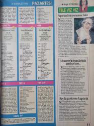 Hürriyet Teleskop Dergisi- 6-12 Temmuz 1996- Levent Kırca- Oya Başar- Kutlu Tank- Civan Canova- Bekir Coşkun- Reha Erus- Defne Samyeli- Altan Aşar- Osman Balcıgil- Reha Muhtar