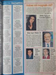 Hürriyet Teleskop Dergisi- 6-12 Temmuz 1996- Levent Kırca- Oya Başar- Kutlu Tank- Civan Canova- Bekir Coşkun- Reha Erus- Defne Samyeli- Altan Aşar- Osman Balcıgil- Reha Muhtar