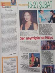 Hürriyet Teleskop Dergisi- 15-21 Şubat 1997- Sibel Turnagöl- Hande Ataizi- Ümit Zileli- Kemal Sunal- Halit Akçatepe- Gaye Sökmen- Harika Avcı- Mine Çayıroğlu- Hüseyin Karagöz- Don Johnson