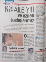 Süper Show Dergisi- 29 Mayıs 1994- İsabella Rosselini- Ümmet Çınar- Tangül Özer- Atalay Yörükoğlu- Murat Bardakçı- Belgin Akaltan- Tuğrul Şavkay- Uğur Güneri- Gülben Ergen