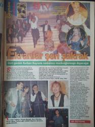 Tv 24 Saat Dergisi- 27 Nisan - 3 Mayıs 1996- Ali Öztürk- Paula- Funda Barın- Kemal Yıldırım- Metin Belgin- Yunus Bülbül- Erdoğan Sevgin- Adnan Atilla- Doloris Van Cartier