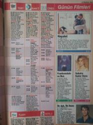 Tv 24 Saat Dergisi- 1-7 Haziran 1996- Erdoğan Sevgin- Sophie Marceau- Nevra Serezli- Gamze Saygı- Beş Garip Olay- Ölüm Tacirleri- Fareler ve İnsanlar- Komşunun Karısı- Brooke Ridge