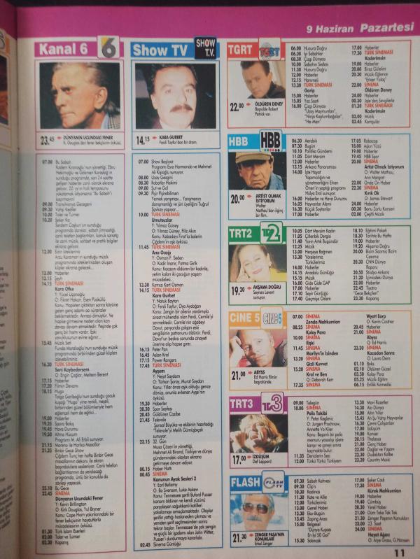 Tv Guide Dergisi- 7-13 Haziran 1997- Tuna Arman- Vivica Fox- Rauf