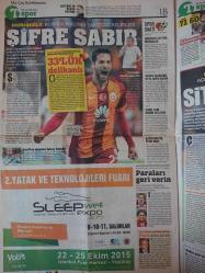 Türkiye Gazetesi,20 Ekim 2015,Merkel,Recep Tayyip Erdoğan,Ankaralı Namık,Ahmet Davutoğlu,Fenerbahçe,Şota,Trabzonspor,Pereira,Aziz Yıldırım,Hamza Hamzaoğlu