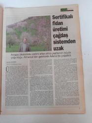Cumhuriyet Tarım Hayvancılık Gazetesi - 14 Haziran 2005 - Sayı 10 - Meyve Ağaçları Seraya Girdi - Sahtecilik Namuslu Arıcıları Zor Durumda Bıraktı - Bal Gibi Zehir Yemişiz- Organik Bal İçin Petek Fabrikası Kuruldu - Yaş Çay Toplama Sezonu Başladı - Kayısı
