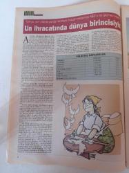 Cumhuriyet Tarım Hayvancılık Gazetesi - 13 Aralık 2005 - Sayı 16 - Un İhracatında Dünya Birincisiyiz - Makarna Fabrikaları İtalya İle Rekabet Ediyor - Gevreğin Abdal Simidi - Kuş Gribinin Asıl Suçlusu Sistemdir