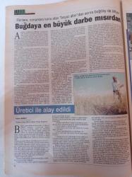 Cumhuriyet Tarım Hayvancılık Gazetesi - 13 Aralık 2005 - Sayı 16 - Un İhracatında Dünya Birincisiyiz - Makarna Fabrikaları İtalya İle Rekabet Ediyor - Gevreğin Abdal Simidi - Kuş Gribinin Asıl Suçlusu Sistemdir