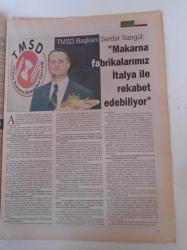 Cumhuriyet Tarım Hayvancılık Gazetesi - 13 Aralık 2005 - Sayı 16 - Un İhracatında Dünya Birincisiyiz - Makarna Fabrikaları İtalya İle Rekabet Ediyor - Gevreğin Abdal Simidi - Kuş Gribinin Asıl Suçlusu Sistemdir