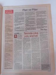 Cumhuriyet Ulusal Tarım Kurultayı Gazetesi-15 Kasım 2006 - Mustafa Kemal Atatürk - Milli Ekonominin Temeli Tarımdır- Neden Ulusal Tarım Kurultayı - Yağlık Ayçiçeği Üretiminde Sorunlar - Türkiye Tarımı Ve Küreselleşme