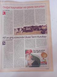 Cumhuriyet Ulusal Tarım Kurultayı Gazetesi-15 Kasım 2006 - Mustafa Kemal Atatürk - Milli Ekonominin Temeli Tarımdır- Neden Ulusal Tarım Kurultayı - Yağlık Ayçiçeği Üretiminde Sorunlar - Türkiye Tarımı Ve Küreselleşme