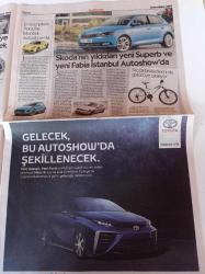 Cumhuriyet Autoshow 2015  Gazetesi - 2015 - Dünyanın Yeni Harikaları İstanbul'da Sergilenecek - Hidrojenli Mirai İle Tanışın - Mercedes Sürprizi - İkonik 500'e Saygı Duruşu - Süperb Ve Fabia