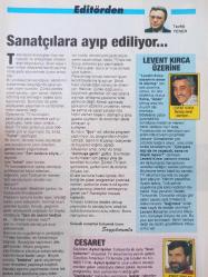 Milliyet Oscar Tv Dergisi - 9-15 Nisan - Cansel Özzengin - Halit Akçatepe - Mahsun Kırmızıgül - Neşe Düzel - Ahmet Altan - Gülriz Sururi - Engin Cezzar -