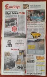 Türkiye Gazetesi 15 Ağustos 2018 Ambargoya Misilleme,Birçok Ülke Dolardan Vazgeçecek,Ünal Karaman 