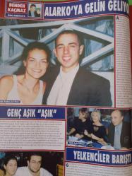 Alem Magazin Dergi 3 Kasım 1999 Hakan Arzu Dalokay,Siren Ertan,Ercan canmutlu,Selim Hamamcıoglu,İbrahim Altın,Alp Taşkent,Nazlı Gürkan,Metin Aşık,Rsoy Çeti ,Cefi Jamhi,Esin Maraşlıogly,Erkan ozerman,Ajda Pekkan,Erdal İnönü,