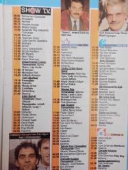 Sabah Tv Film Guide Dergisi - 12-18 Eylül 1992 - Cüneyt Arkın - Uğur Dündar - Tarık Akan - Levent Kırca - Kadir İnanır - Meral Konrat - İbrahim Tatlıses -