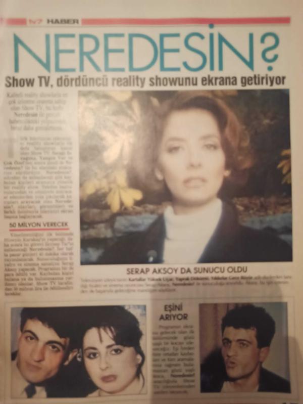 Hürriyet Tv 7 Dergisi 15 21 Ocak 1994 Cengiz Semercioğlu Peker  