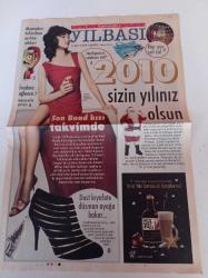 Cumhuriyet Yılbaşı Gazetesi - 26 Aralık 2009 - Son James Bond Kızı Takvimde - Akşamdan Kalmalara Ayılma Rehberi - İnadına Eğlence - Işıklandırma Hayal Gücüdür - İstinye Park - Akmerkez