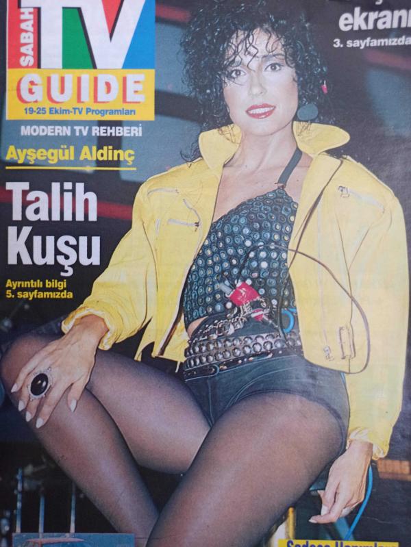 Sabah Tv Guide Dergisi 19 25 Ekim Ayşegül Aldinç Türkan  