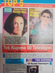 Sabah Tv Film Guide Dergisi - 18-24 Mayıs 1992 - Sophie Marceau - Kemal Sunal - Ayşen Gruda - Türkan Şoray - Şener Şen - Münir Özkul - Necla Nazır -