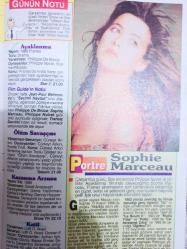 Sabah Tv Film Guide Dergisi - 18-24 Mayıs 1992 - Sophie Marceau - Kemal Sunal - Ayşen Gruda - Türkan Şoray - Şener Şen - Münir Özkul - Necla Nazır -