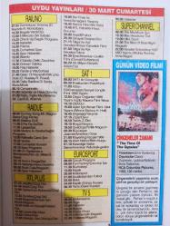 Sabah Ekran Dergisi - 30 Mart - 5 Nisan  - Major Dundee - Üç Adam ve Bir Bebek - Cinayet Dosyası - Anadolu'nun Kadın Erenleri - Kaktüs Çiçeği -