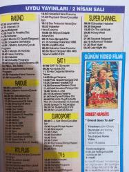 Sabah Ekran Dergisi - 30 Mart - 5 Nisan  - Major Dundee - Üç Adam ve Bir Bebek - Cinayet Dosyası - Anadolu'nun Kadın Erenleri - Kaktüs Çiçeği -