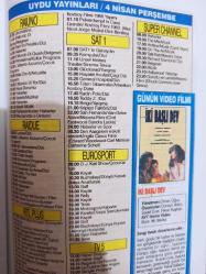 Sabah Ekran Dergisi - 30 Mart - 5 Nisan  - Major Dundee - Üç Adam ve Bir Bebek - Cinayet Dosyası - Anadolu'nun Kadın Erenleri - Kaktüs Çiçeği -