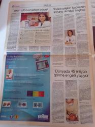Cumhuriyet Sağlık Gazetesi - 27 Aralık 2005 - Modern Çağın Hastalığı - Nükloplasti Revü Kızlarına Uygulanırdı- - Bebekle İletişim Kurmanın Yillari- Tüp Bebek Uzmanları İstanbul'a Geliyor