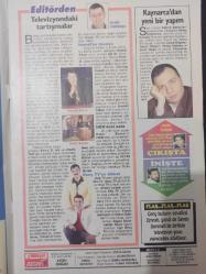 Oscar Tv Dergisi- 15-21 Şubat 1997 - Saynur Kuruç - Oktay Kaynarca - Hamdi Alkan - Bekir Boran - Sermin Karaali - Toprak Sergen - Ebru Kutsal -