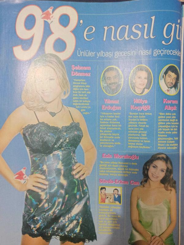 Oscar Tv Dergisi 27 Aralık 1997 2 Ocak 1998 Oya Başar Levent  