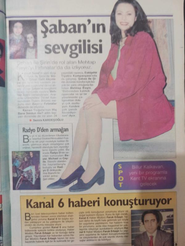 Oscar Tv Dergisi 19 25 Nisan 1997 Ebru Hekimoğlu Yalçın Doğan  