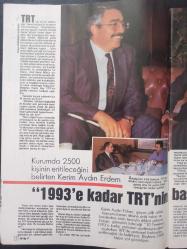 Tv'de Yedigün Gong Dergisi - 8 Eylül 1991 - Aykut Oray - Cem Özer - Levent Kırca - Ahmet Uğurlu - Selin Dilmen - Ayşen Gruda - Tamer Durukan - Samim Değer -