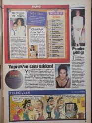 Oscar Tv Dergisi- 24 Haziran - 1 Temmuz 1995 - Nurseli İdiz - Meltem Cumbul - Yaprak Özdemiroğlu - Mehmet Ali Erbil - Erdal Özyağcılar - İpek Tuzcuoğlu -