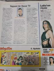 Oscar Tv Dergisi- 7-13 Haziran 1997 - Ebru Şimşek - Yılmaz Erdoğan - Erdal Özyağcılar - Perran Kutman - Sibel Yörükoğlu - Banu Zorlu - Fatma Girik -